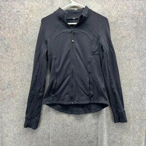 Lululemon Define Jacket Womens 2 Black Luon Slim Fit Full Zip Thumbholes